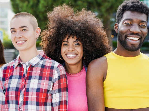 three queer people