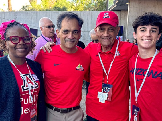 Public Health alumni with U of A President