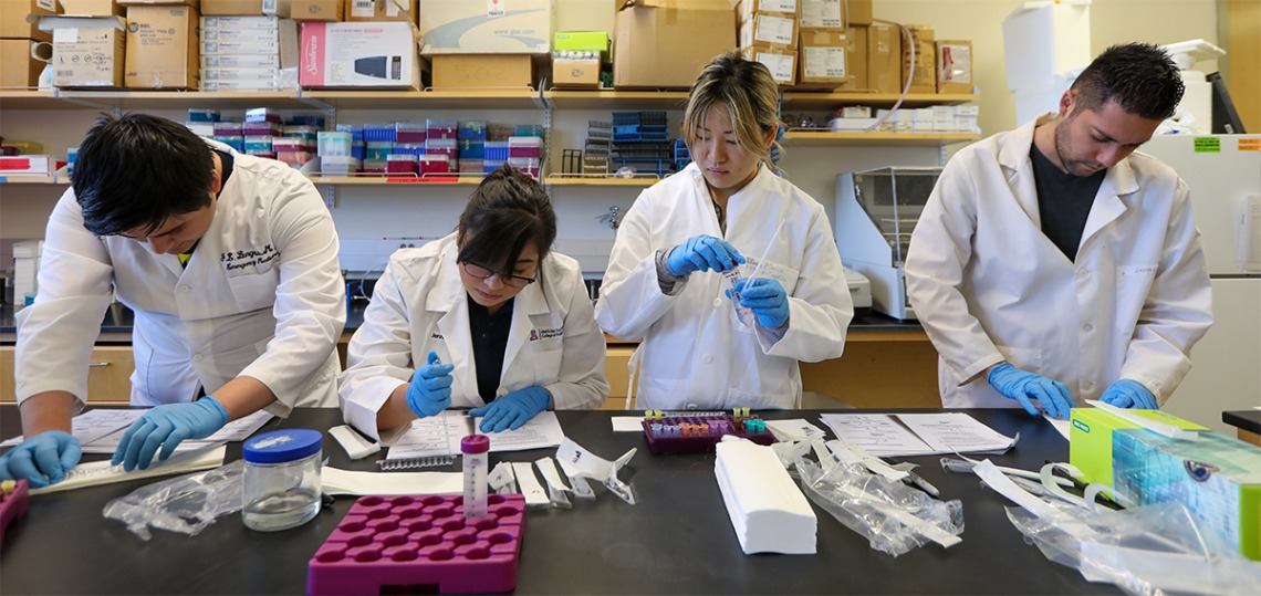 Students in lab