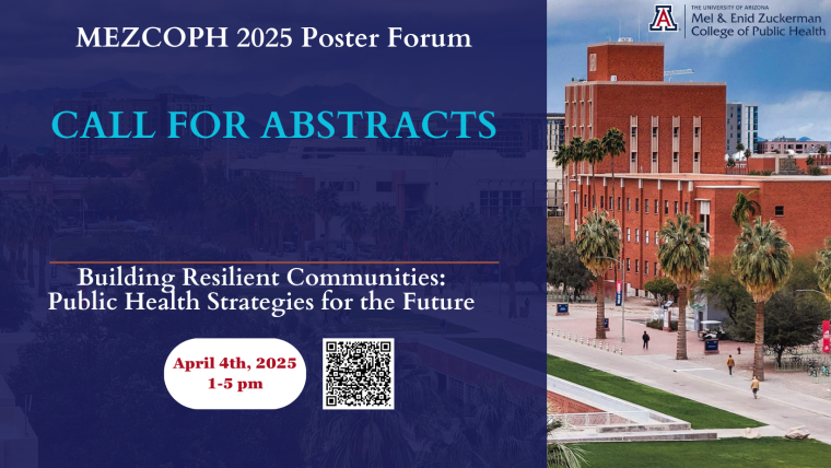 Flyer for 2025 MEZCOPH Poster Forum (Call for Abstracts)