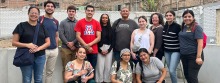 Dr. Gabriela Valdez with public health students in Peru