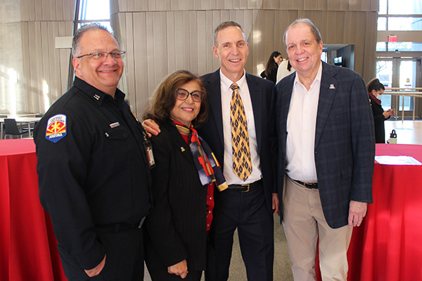 Captain John Gulotta, Dean Iman Hakim, Dr. Jeff Burgess, Dr. Michael Dake