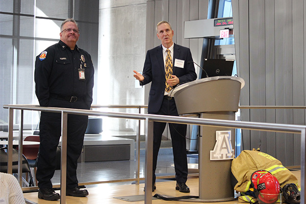 Captain John Gulotta, Tucson Fire Department, and Dr. Jeff Burgess, Zuckerman College of Public Health