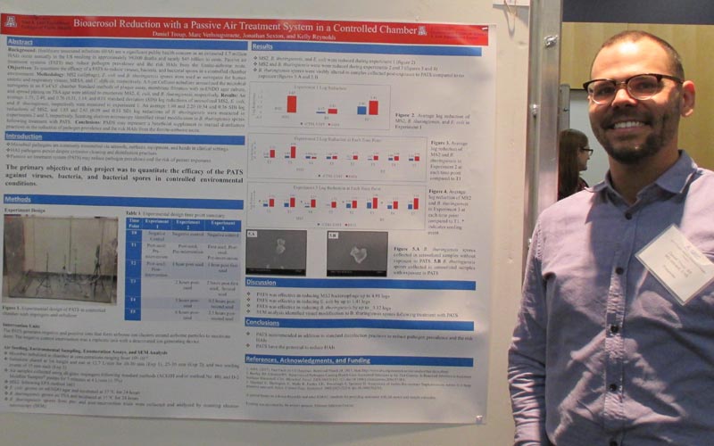 Daniel Troup Project: Bioaersol Reduction with a Passive Air Treatment System in a Controlled Chamber