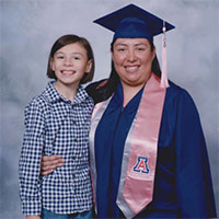 Linda McCallister and her son Christian Lee.