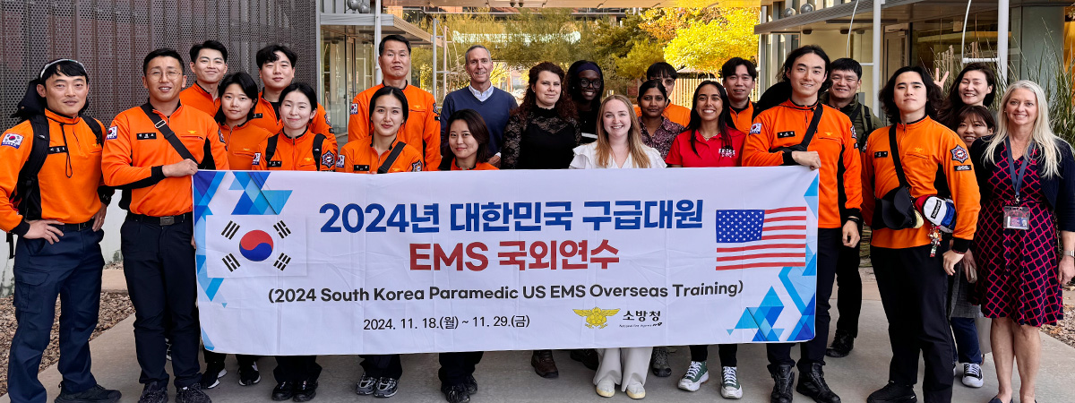 South Korean paramedic team visiting MEZCOPH