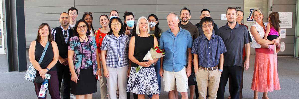  Melanie Bell with COPH colleagues at her retirement celebration