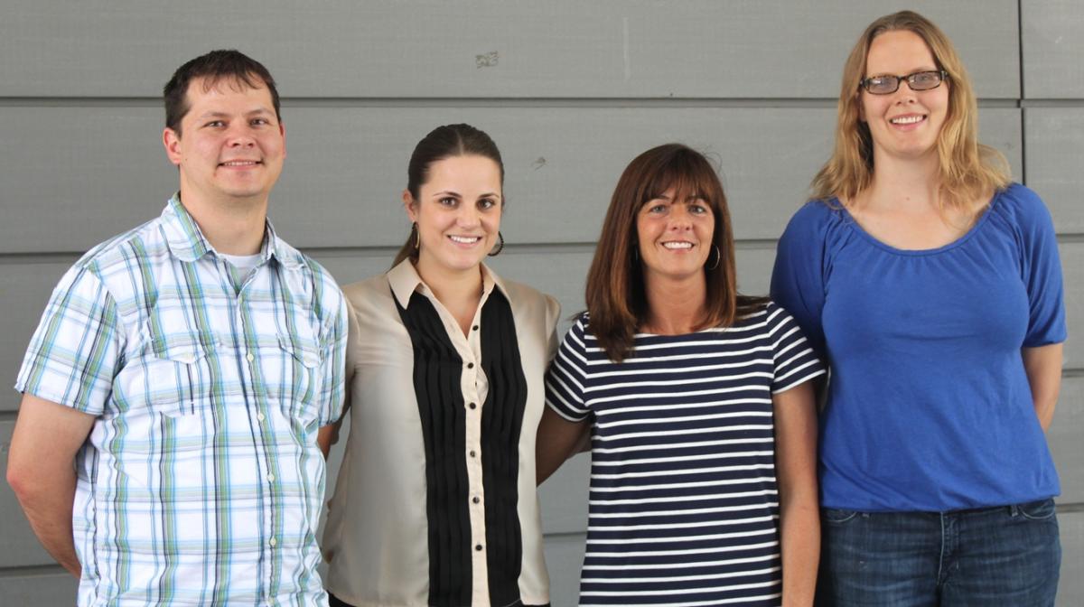 (L to R) Steve Haenchen, Heidi Pottinger, Elizabeth Jacobs, Kacey Ernst.