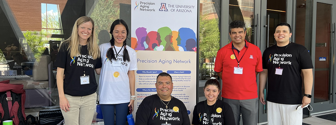 Group of people outside National Institutes of Health (NIH)-funded Precision Aging Network