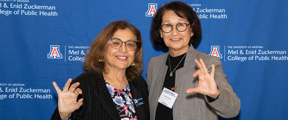 Dean Iman Hakim and Dr. Cecilia Rosales