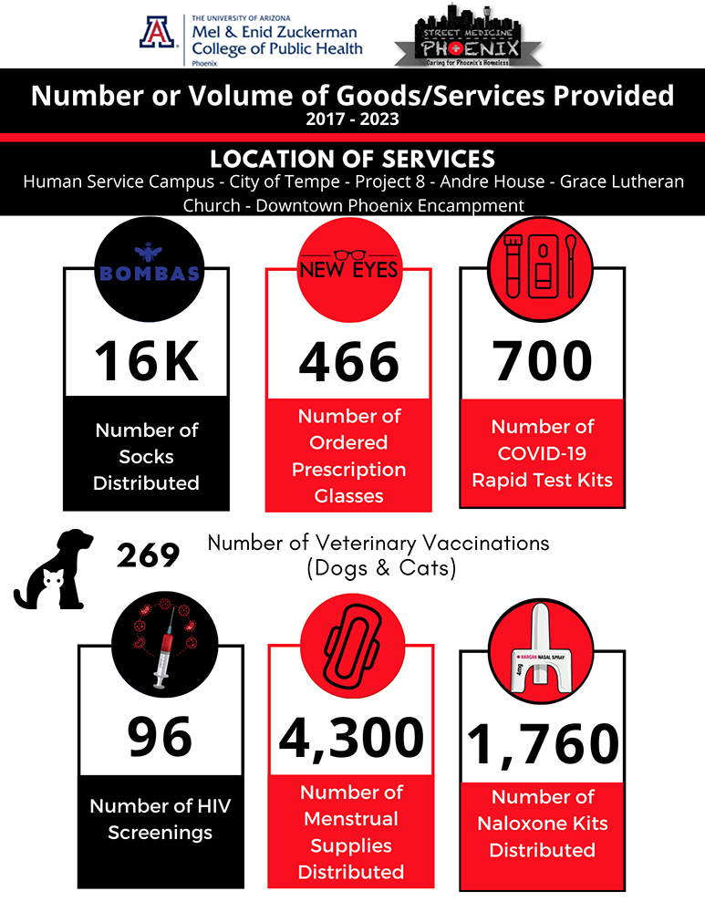 Graphic chart for Goods and Services Provided